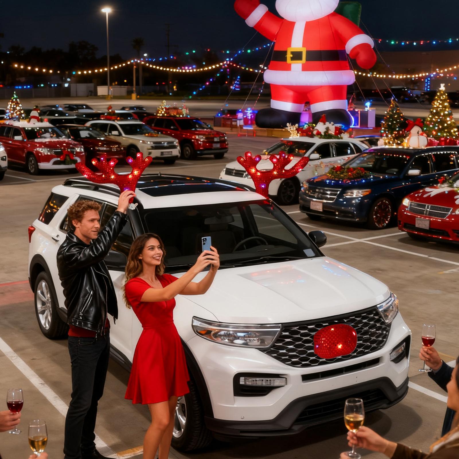 Car Accessories For Winter - Carro decorações de natal bonito engraçado