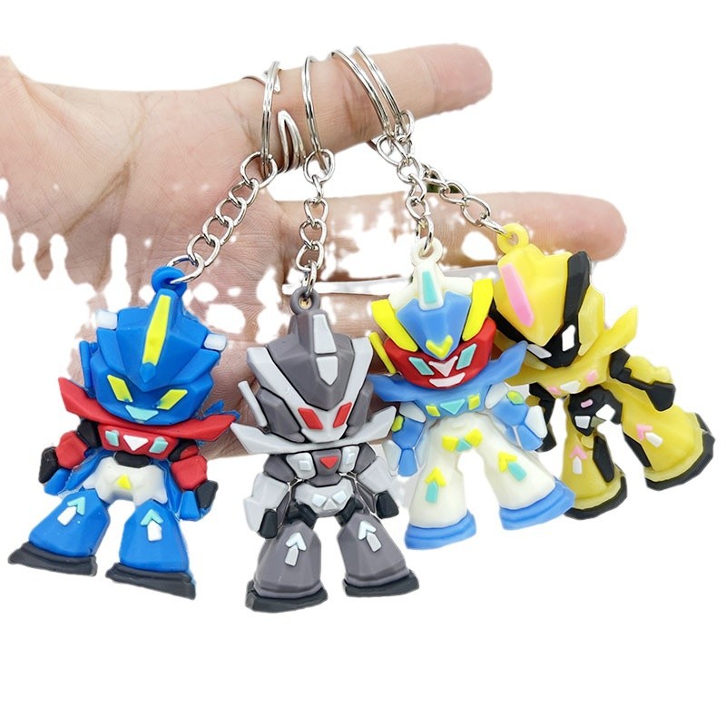 Car Accessories Japan - Chaveiro de Silicone Gundam, Mini Figura