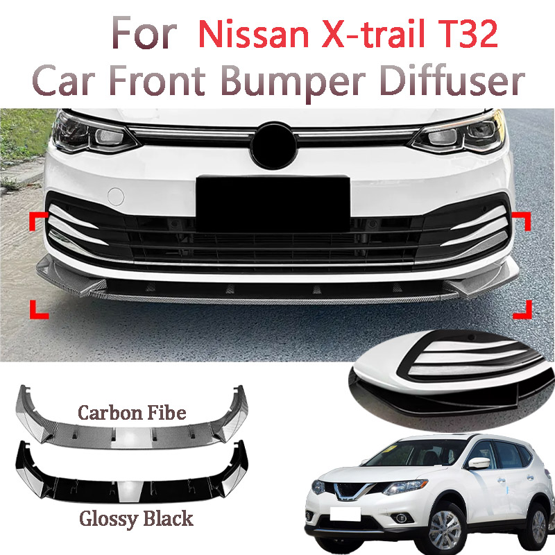 Car Accessories Nissan Xtrail - Novo carro gloss preto amortecedor dianteiro