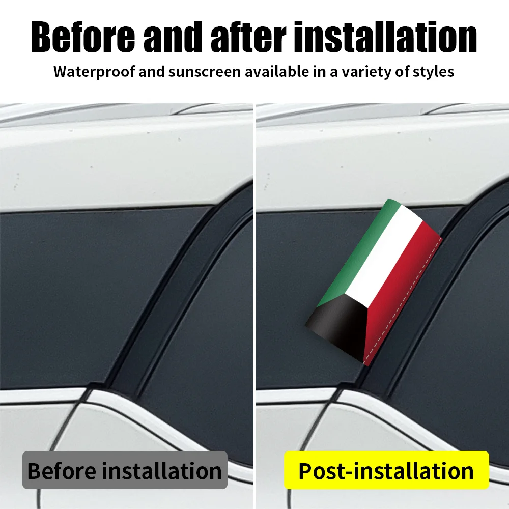 Adesivo de carro com a bandeir - Car Accessories Kuwait avaliação e preço