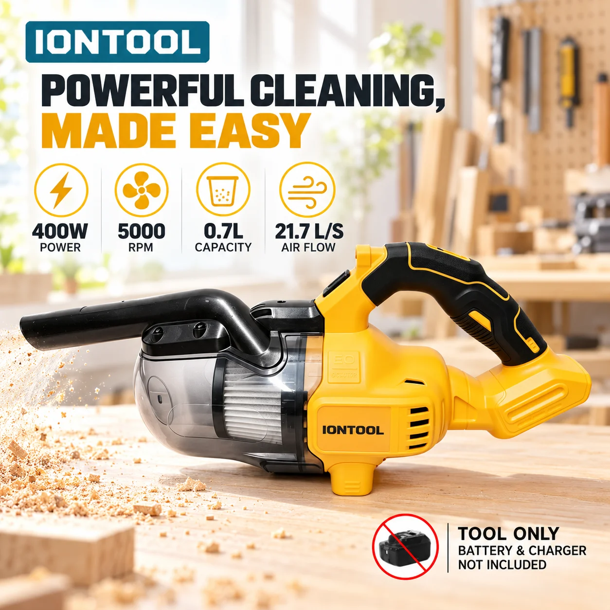 Aspirador sem fio IONTOOL amar - Car Vacuum Cleaner avaliação e preço