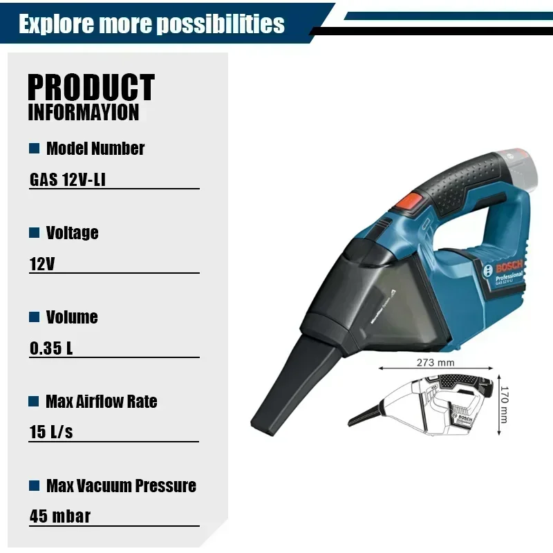 Aspirador de Pó Sem Fio Bosch  - Car Vacuum Cleaner avaliação e preço