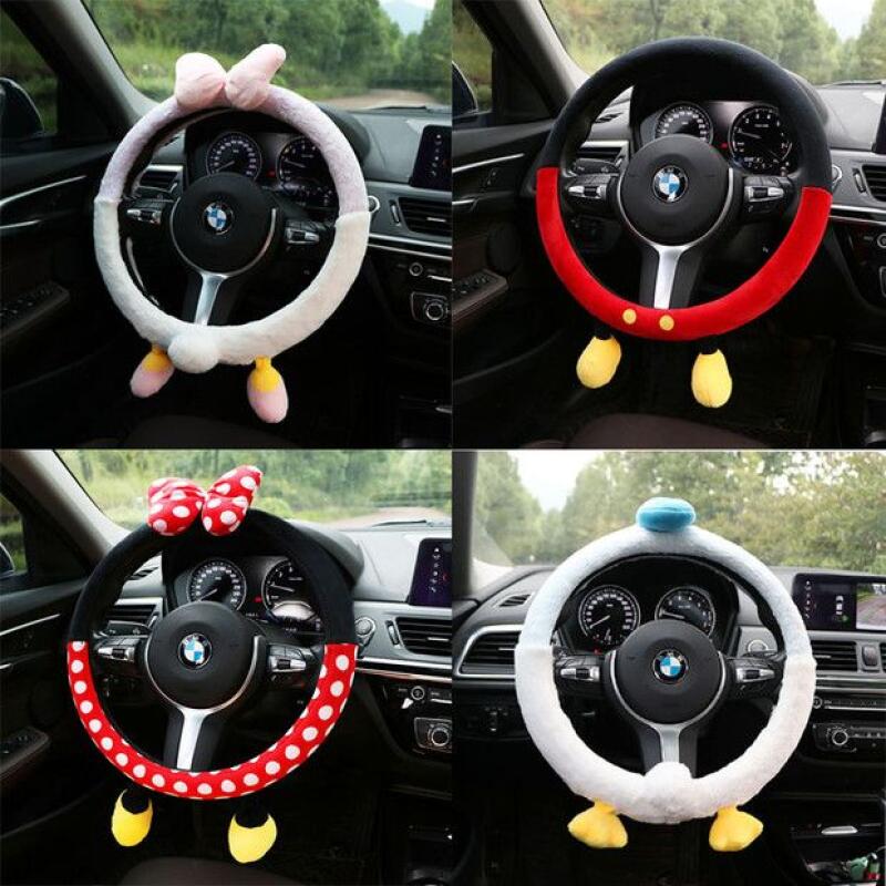 Capa de Volante de Pelúcia Dis - Car Accessories For Winter avaliação e preço